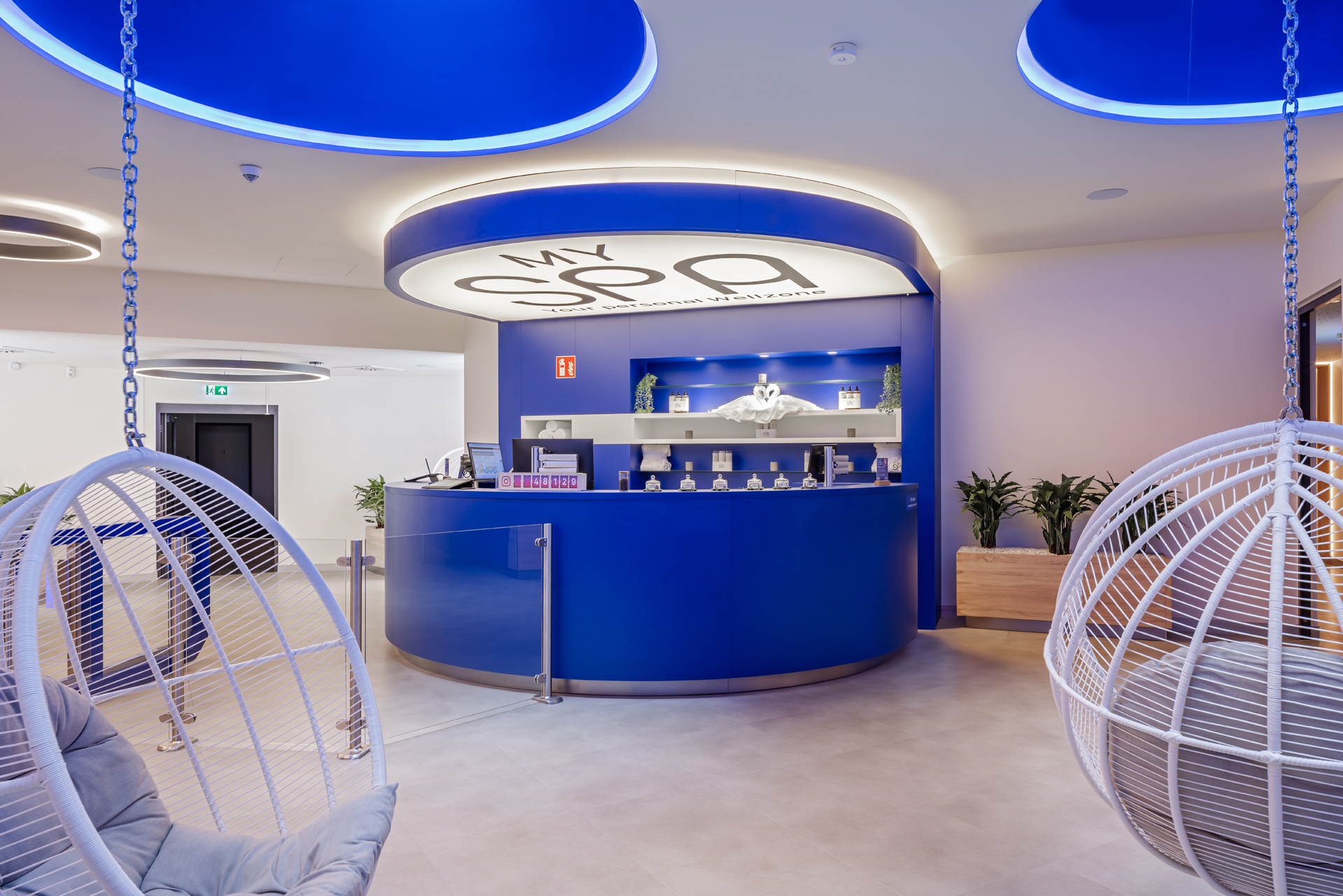 Empfangsbereich der MySpa Filiale in Darmstadt