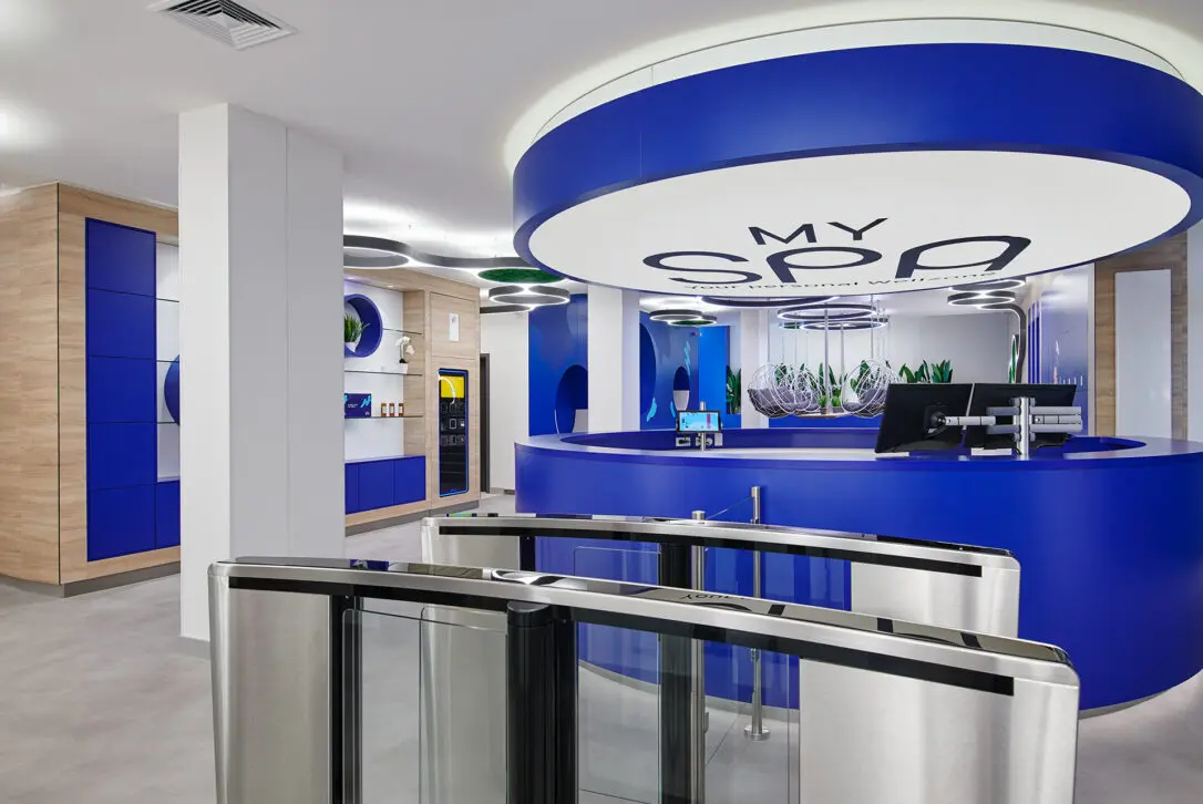 Empfangsbereich der MySpa Filiale in München